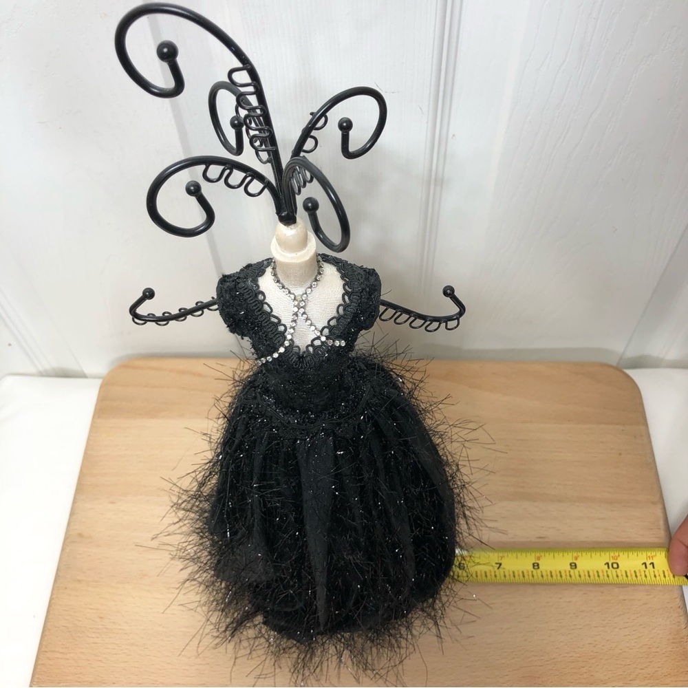 Vintage Black Dress Mannequin‎ Stand Jewelry Holder 15" Tall - Picture 10 of 11